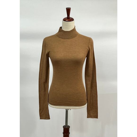 GUEST IN RESIDENCE Sz S Small Base Layer Turtleneck Sweater 100% Cashmere - Picture 7 of 8